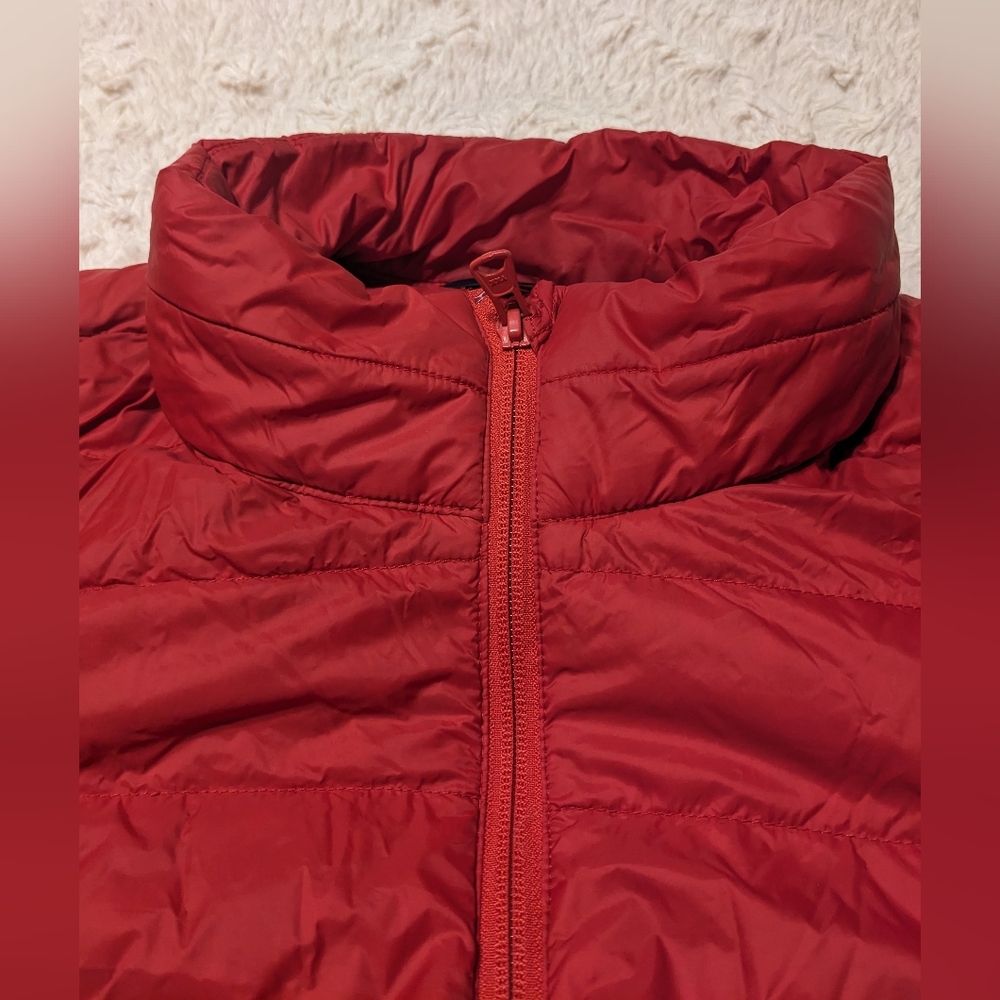 Lands' End Bright Red Lightweight Down Filled Puffer Jacket sz 2X - Picture 9 of 13